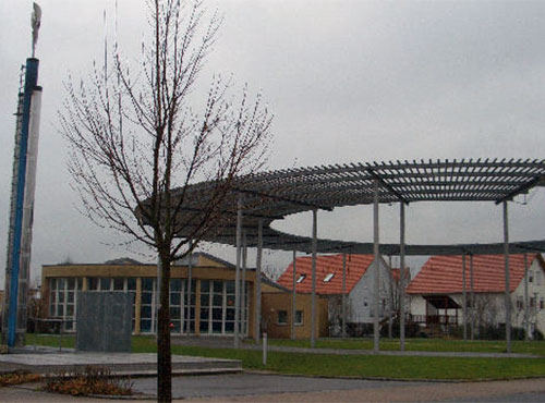 Modell „Zentrales Heizen im neuen Baugebiet“